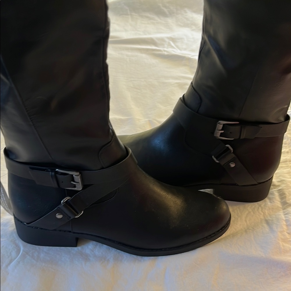Black Knee-High Boots